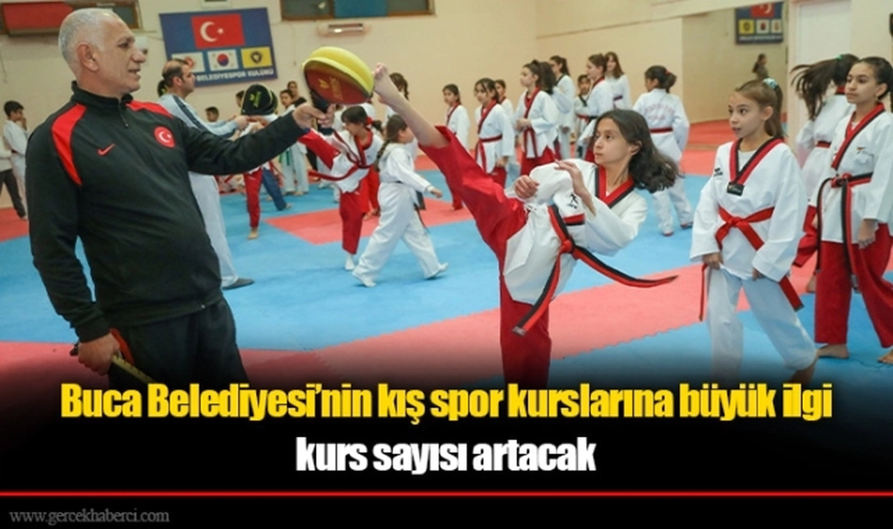 Buca Belediyesi’nin kış spor kurslarına büyük ilgi