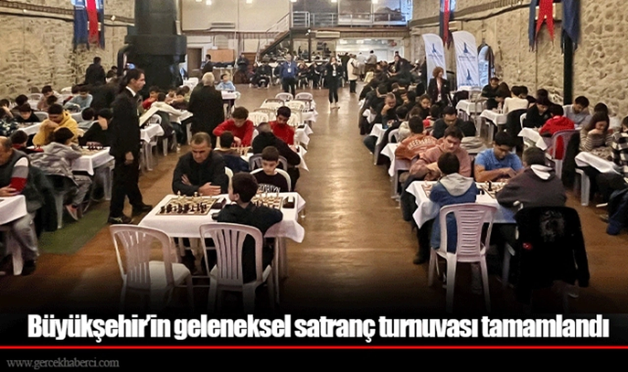 Büyükşehir’in geleneksel satranç turnuvası tamamlandı