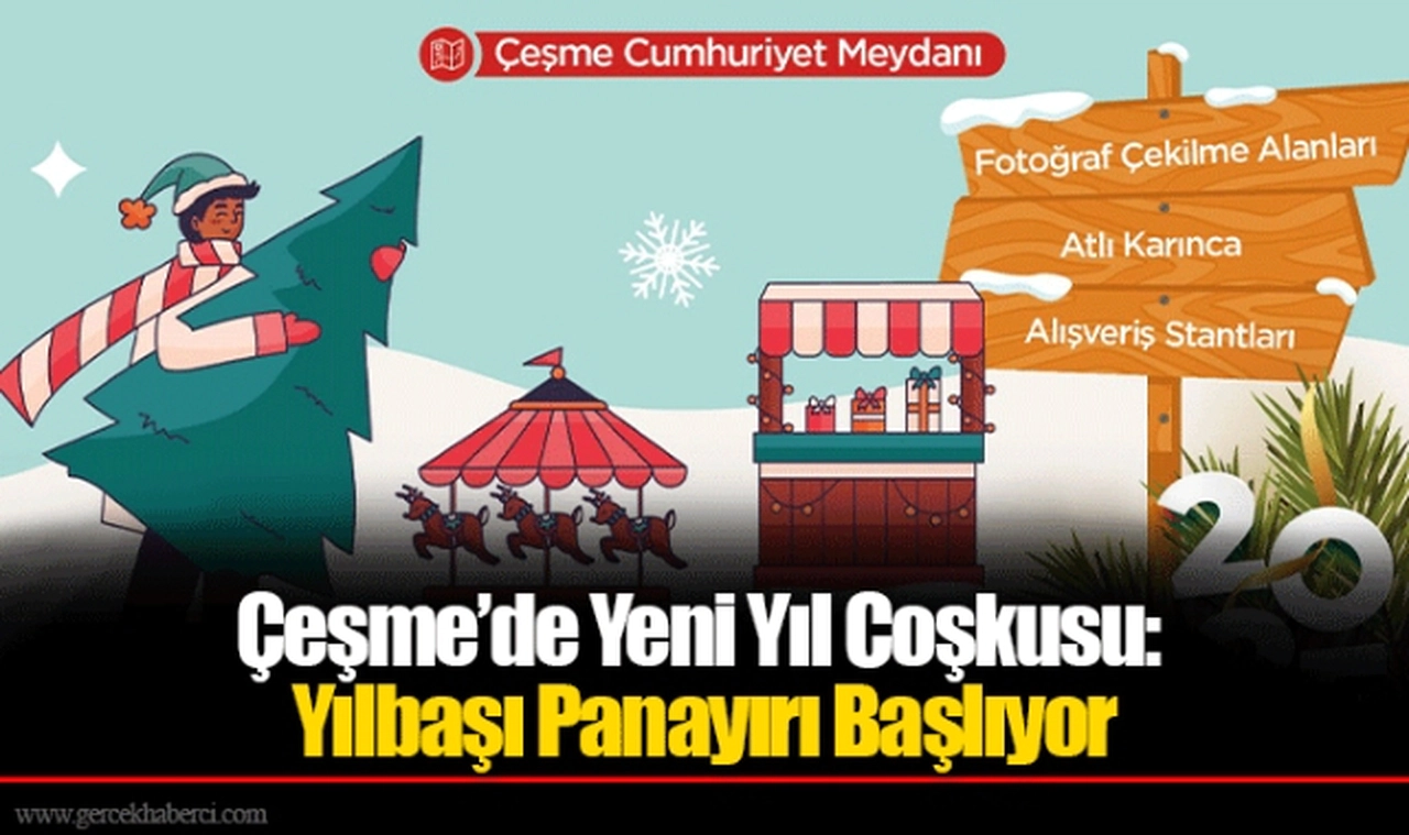 Çeşme’de Yeni Yıl Coşkusu: Yılbaşı Panayırı Başlıyor