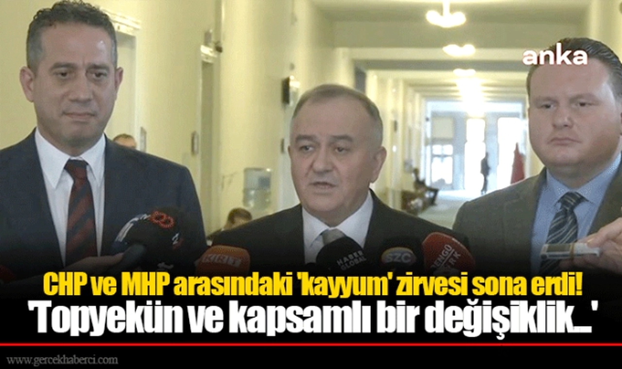 CHP ve MHP arasındaki 'kayyum' zirvesi sona erdi!  'Topyekün ve kapsamlı bir değişiklik...'
