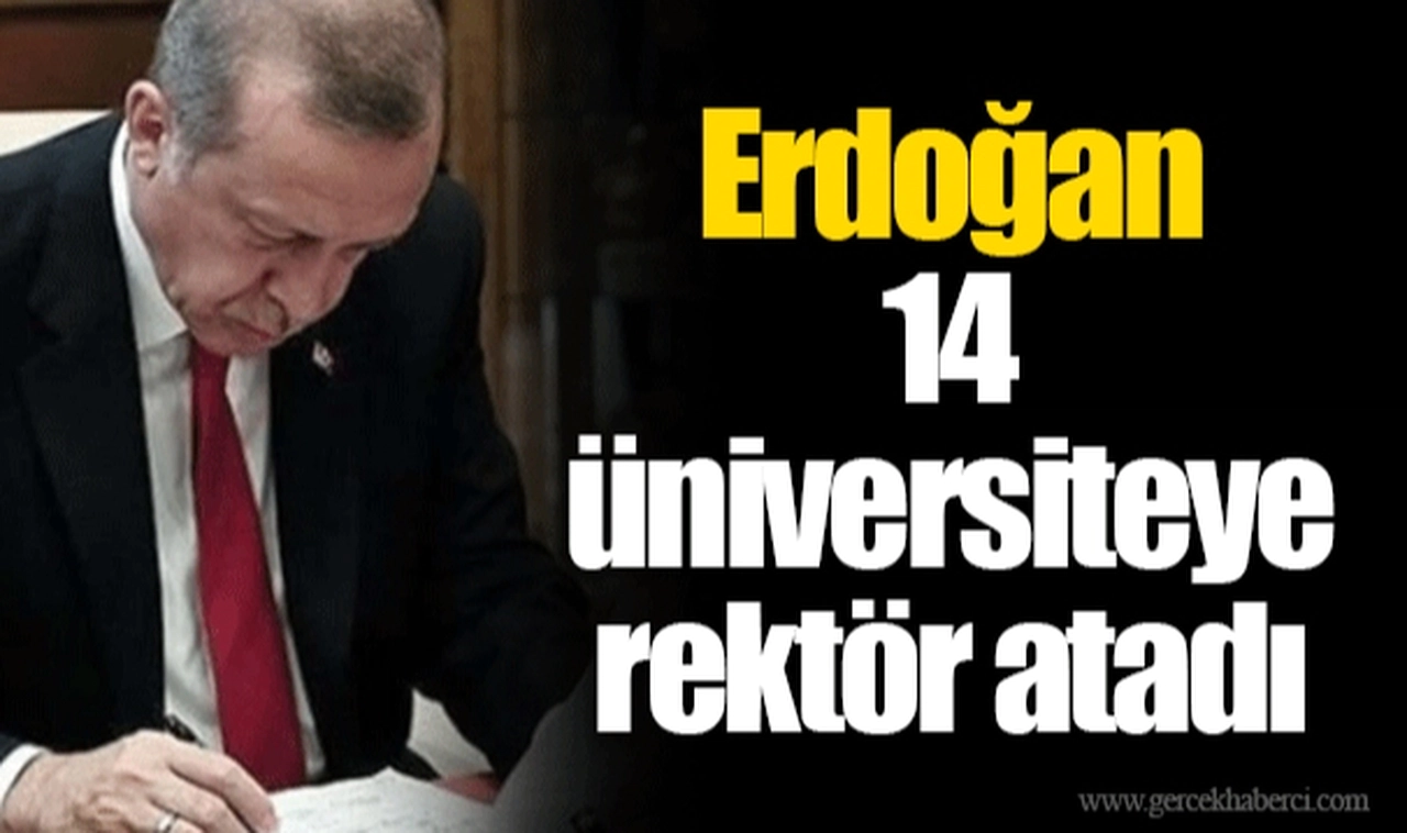 Erdoğan 14 üniversiteye rektör atadı