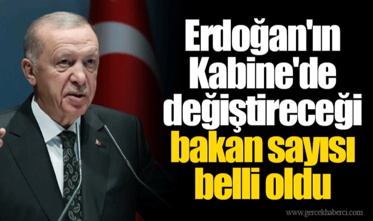 Erdoğan'ın Kabine'de değiştireceği bakan sayısı belli oldu