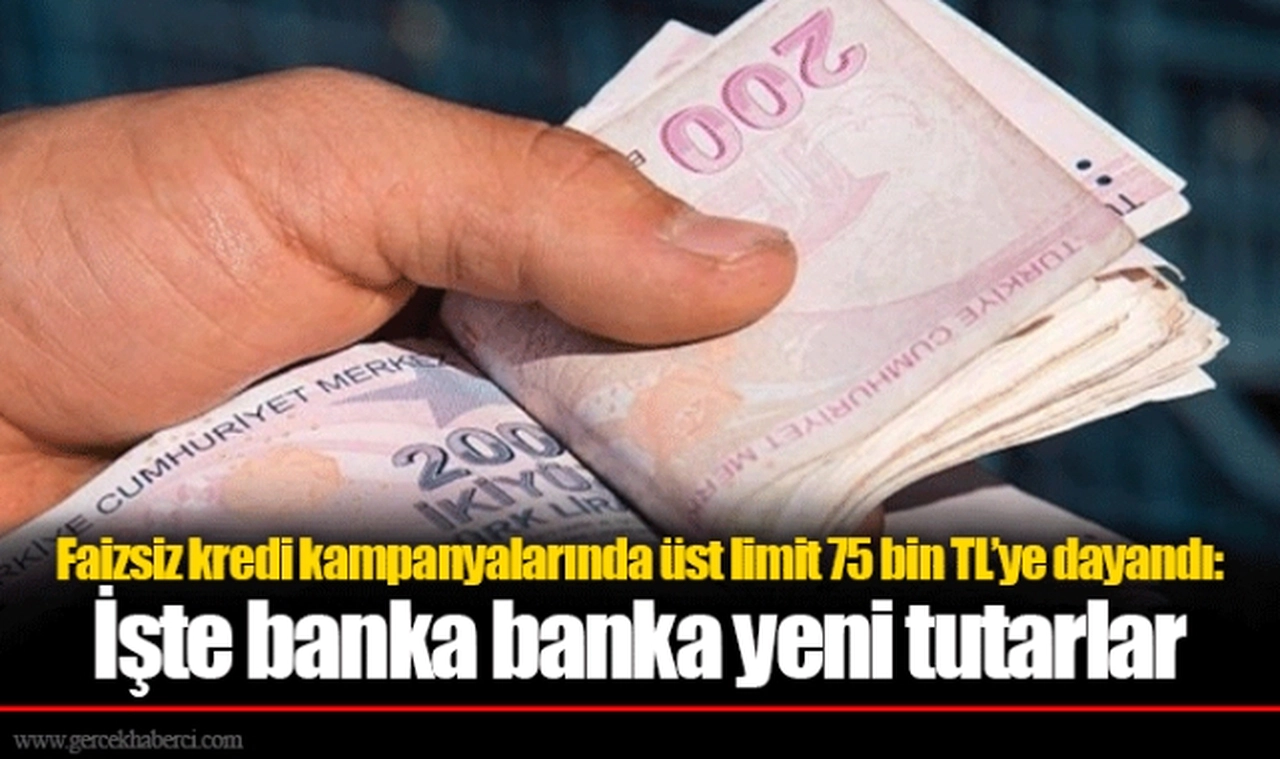 Faizsiz kredi kampanyalarında üst limit 75 bin TL’ye dayandı: İşte banka banka yeni tutarlar