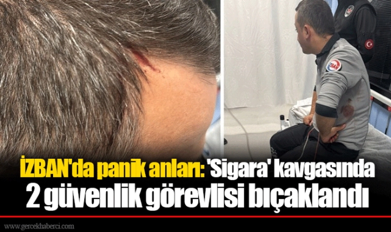 İZBAN'da panik anları: 'Sigara' kavgasında 2 güvenlik görevlisi bıçaklandı