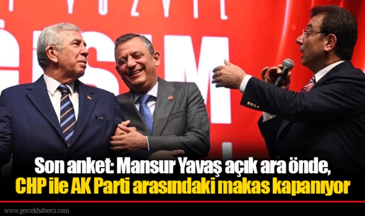Son anket: Mansur Yavaş açık ara önde, CHP ile AK Parti arasındaki makas kapanıyor