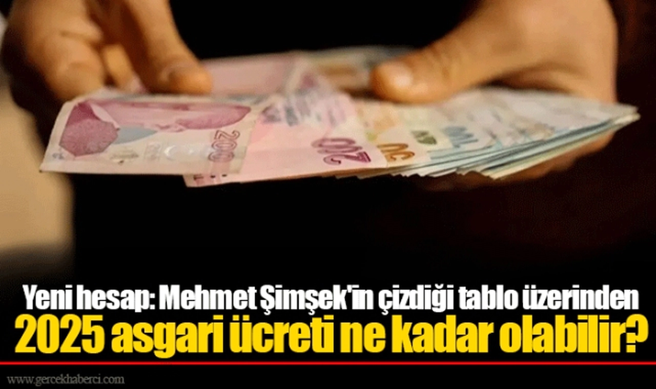 Yeni hesap: Mehmet Şimşek'in çizdiği tablo üzerinden 2025 asgari ücreti ne kadar olabilir?