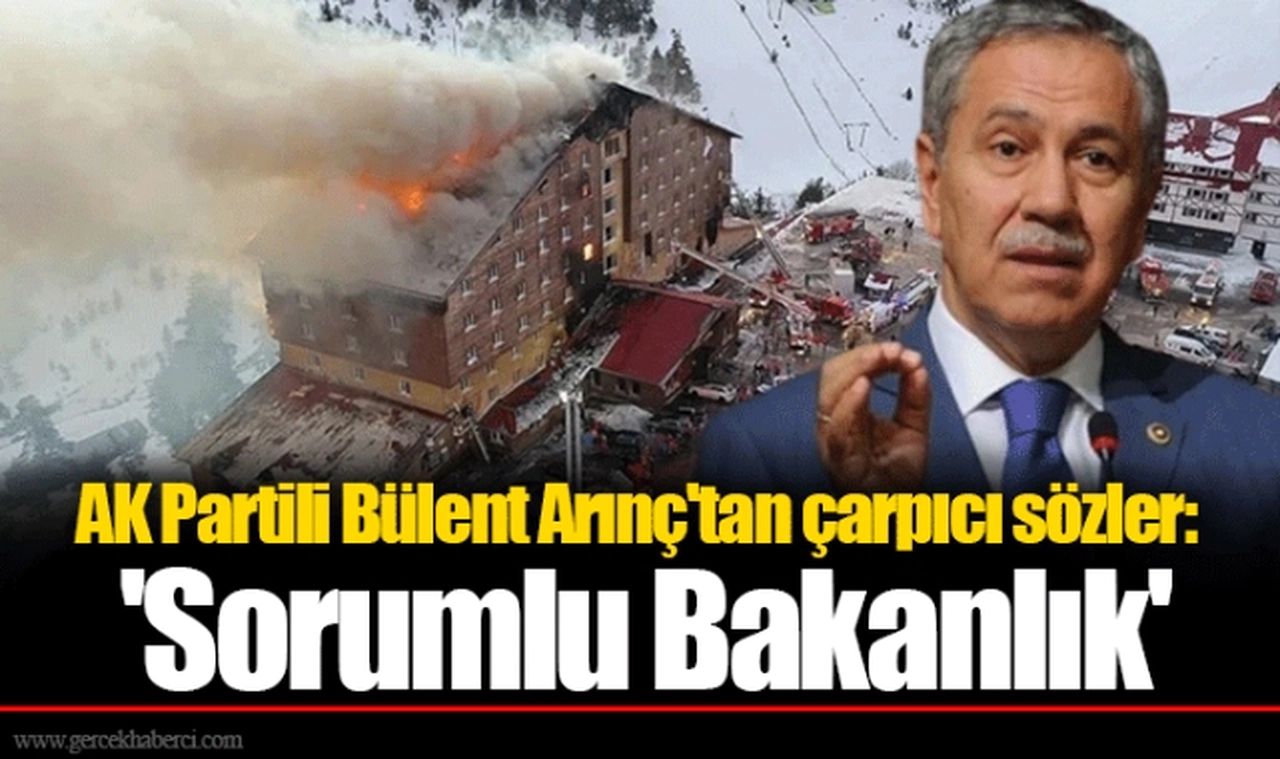 AK Partili Bülent Arınç'tan çarpıcı sözler: 'Sorumlu Bakanlık'