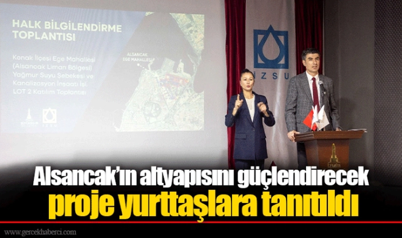 Alsancak’ın altyapısını güçlendirecek proje yurttaşlara tanıtıldı