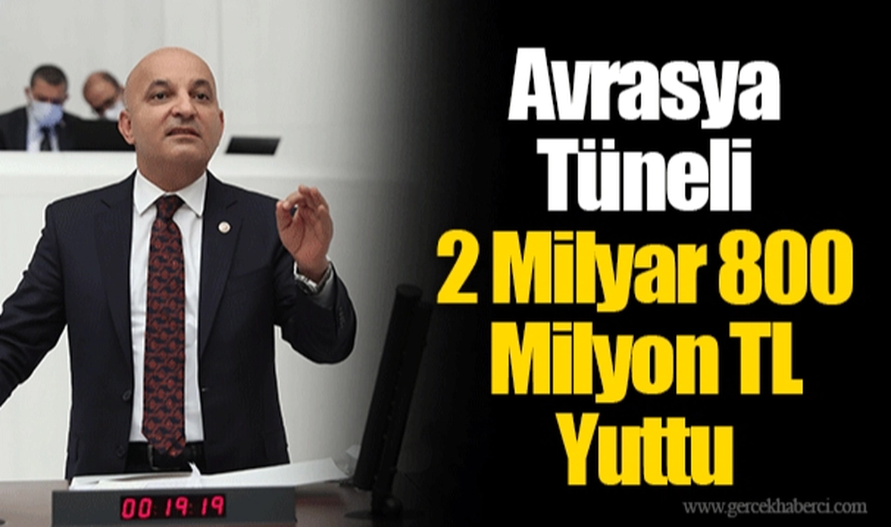 Avrasya Tüneli 2 Milyar 800 Milyon TL Yuttu