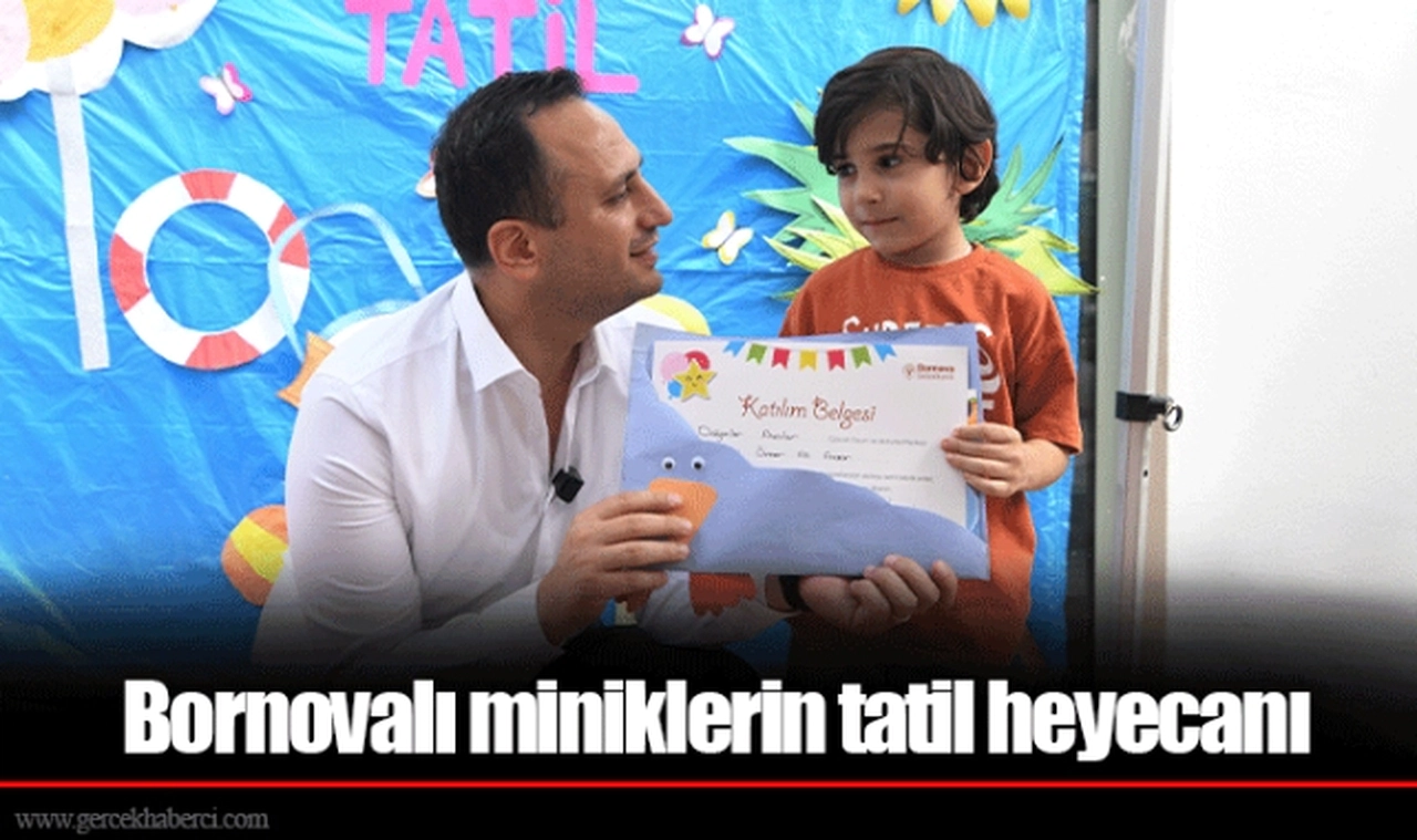 Bornovalı miniklerin tatil heyecanı