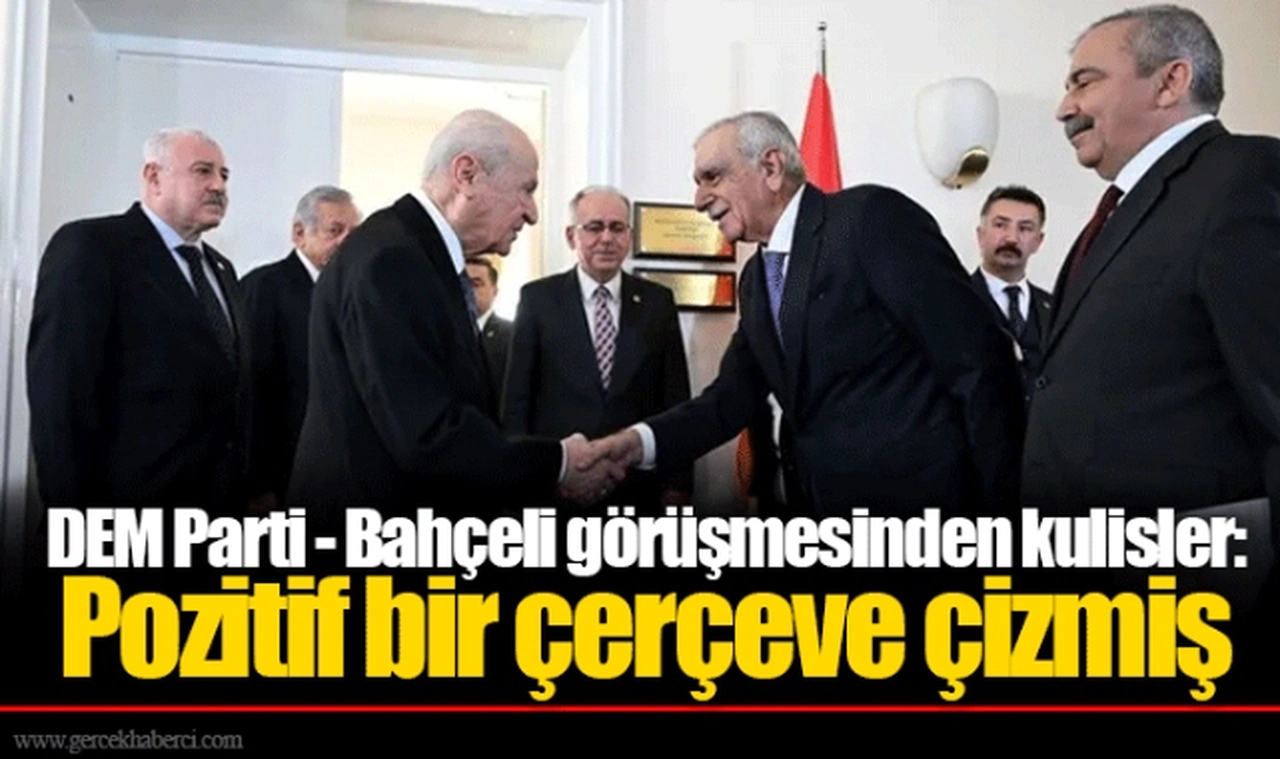 DEM Parti - Bahçeli görüşmesinden kulisler: Pozitif bir çerçeve çizmiş