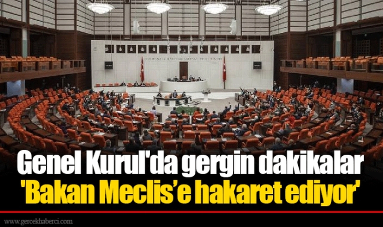 Genel Kurul'da gergin dakikalar: 'Bakan Meclis’e hakaret ediyor'