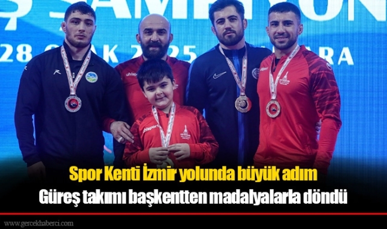 Güreş takımı başkentten madalyalarla döndü