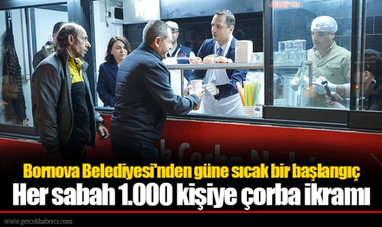 Her sabah 1.000 kişiye çorba ikramı
