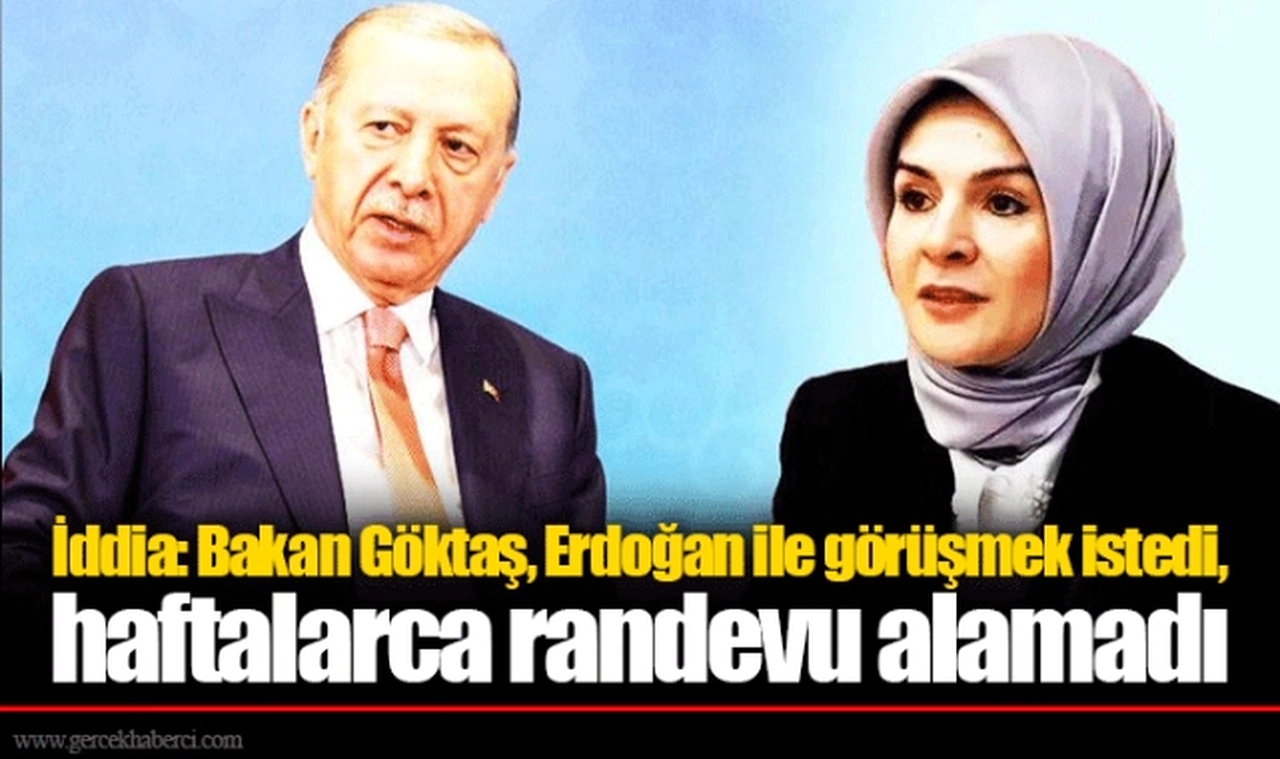 İddia: Bakan Göktaş, Erdoğan ile görüşmek istedi, haftalarca randevu alamadı