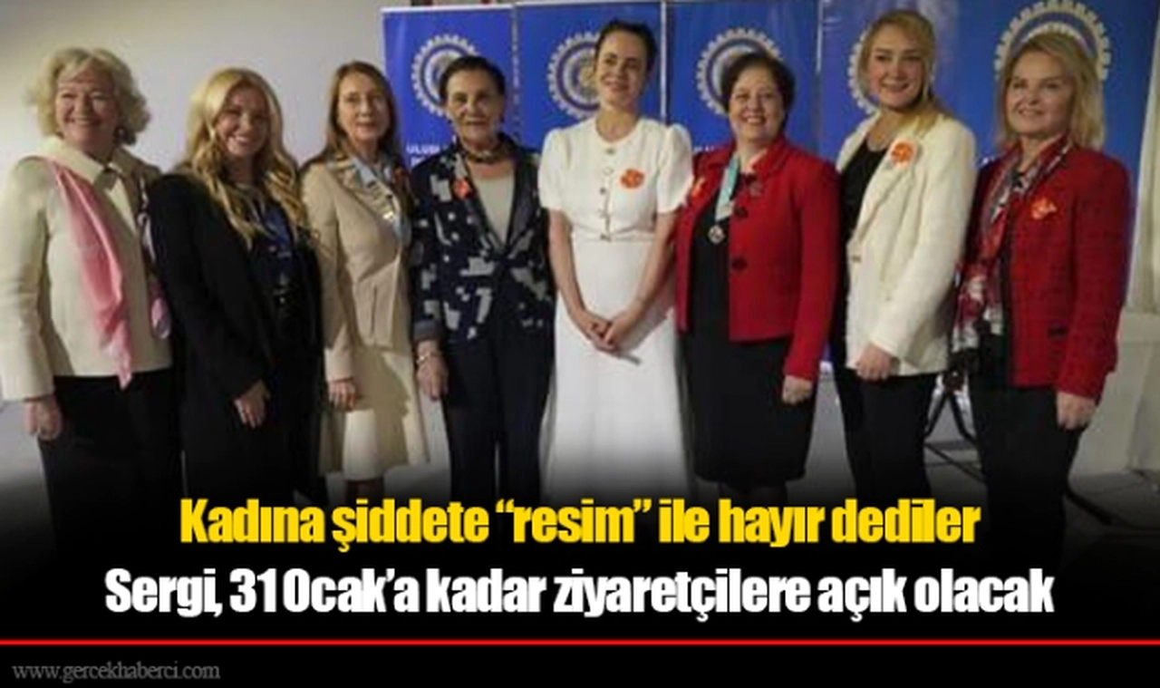 Kadına şiddete “resim” ile hayır dediler
