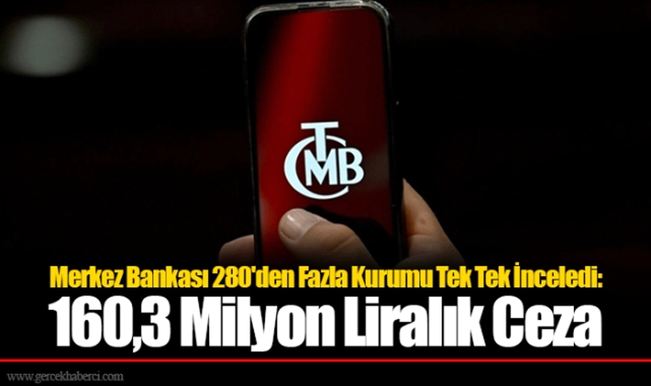Merkez Bankası 280'den Fazla Kurumu Tek Tek İnceledi: 160,3 Milyon Liralık Ceza