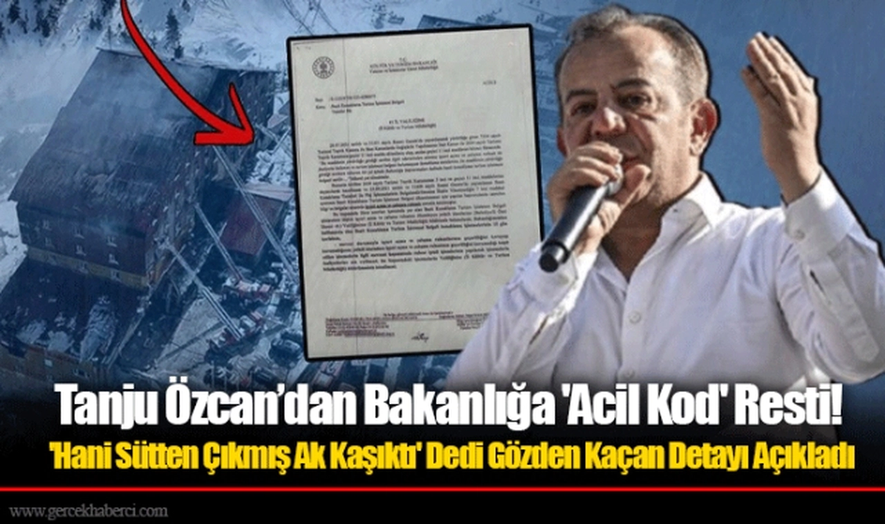 Tanju Özcan’dan Bakanlığa 'Acil Kod' Resti! 'Hani Sütten Çıkmış Ak Kaşıktı' Dedi Gözden Kaçan Detayı Açıkladı