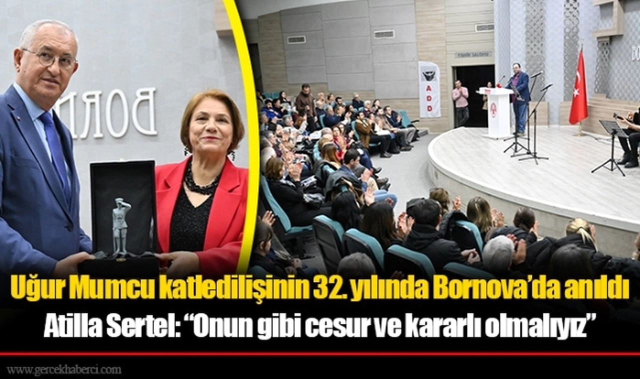 Uğur Mumcu katledilişinin 32. yılında Bornova’da anıldı