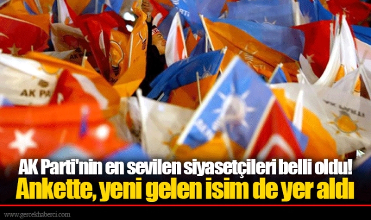 AK Parti'nin en sevilen siyasetçileri belli oldu! Ankette, yeni gelen isim de yer aldı