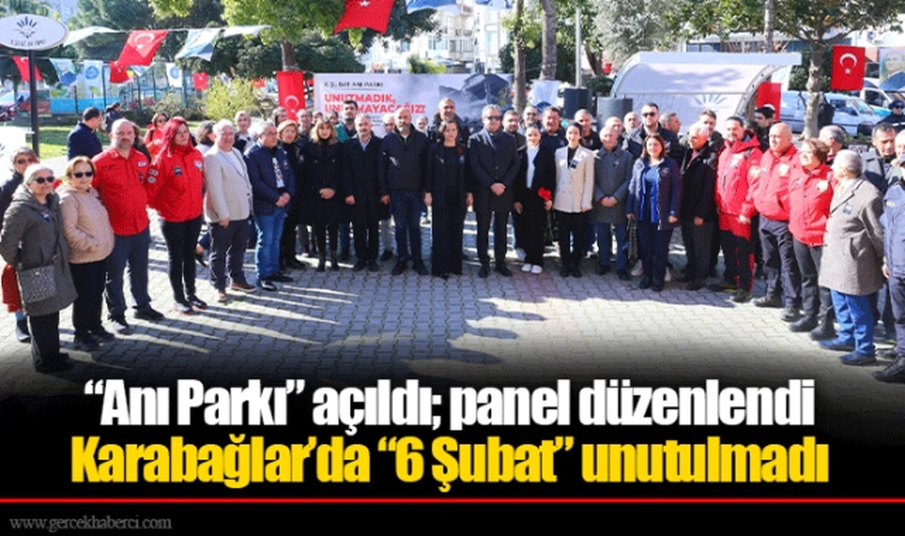 “Anı Parkı” açıldı; panel düzenlendi