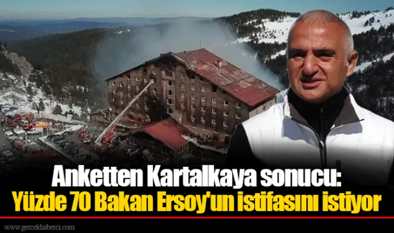 Anketten Kartalkaya sonucu: Yüzde 70 Bakan Ersoy'un istifasını istiyor