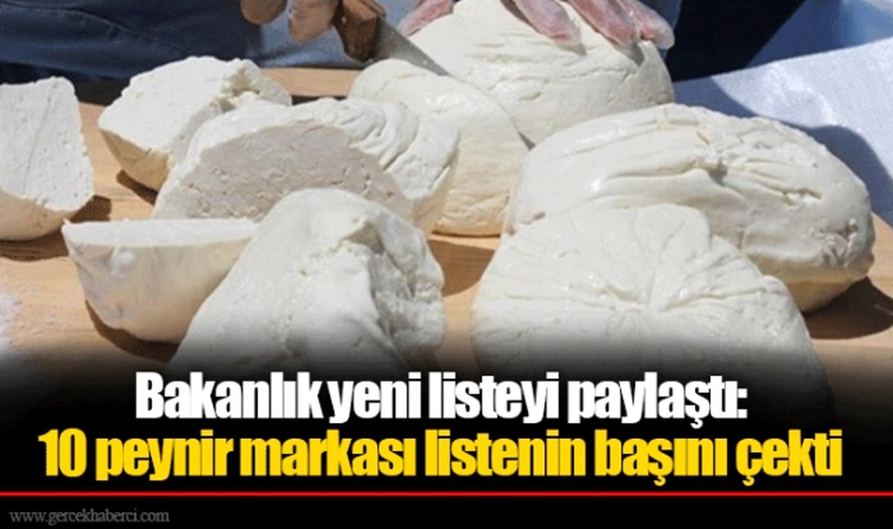 Bakanlık yeni listeyi paylaştı: 10 peynir markası listenin başını çekti