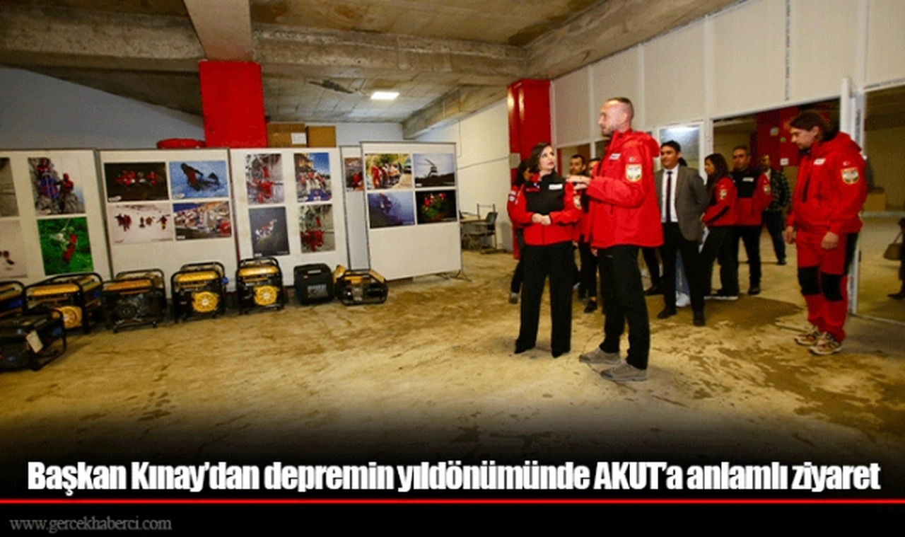 Başkan Kınay’dan depremin yıldönümünde AKUT’a anlamlı ziyaret