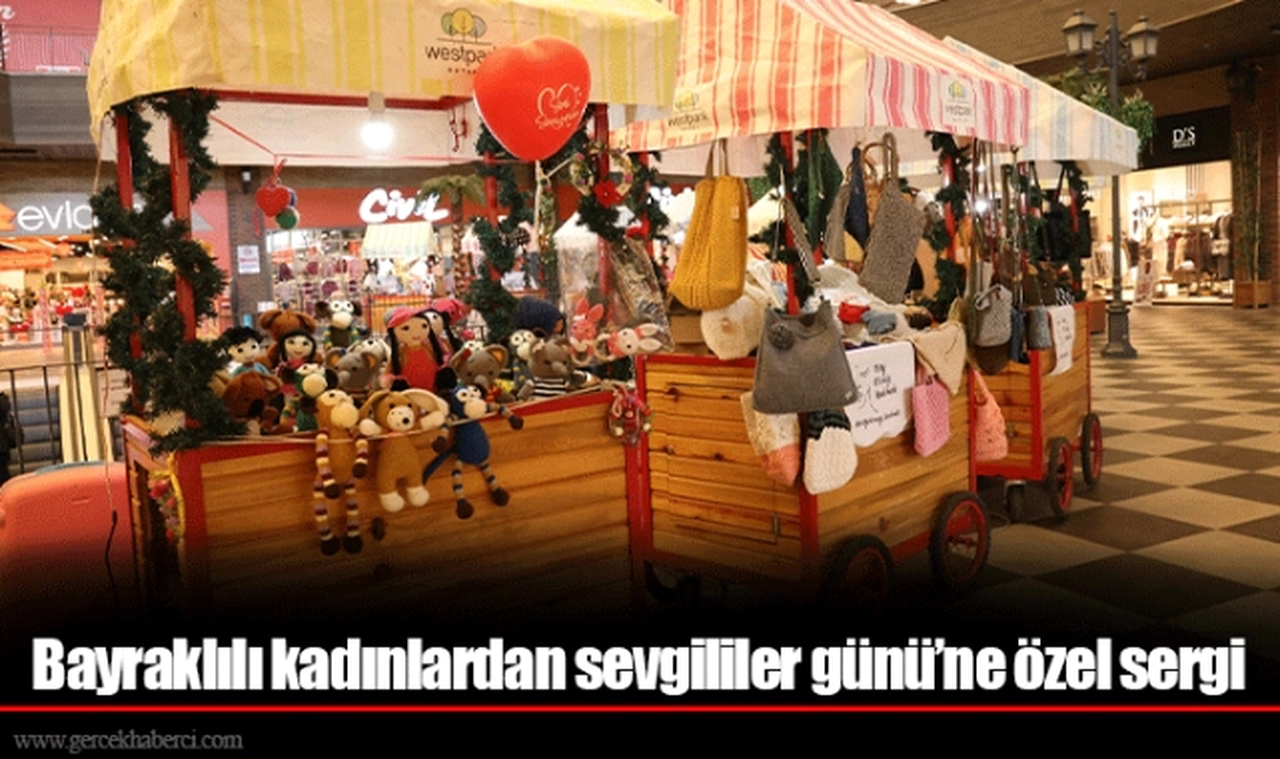 Bayraklılı kadınlardan sevgililer günü’ne özel sergi