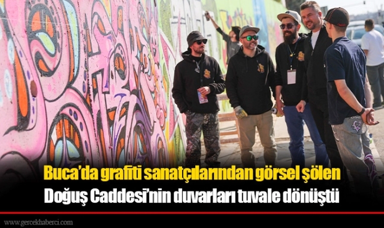 Buca’da grafiti sanatçılarından görsel şölen