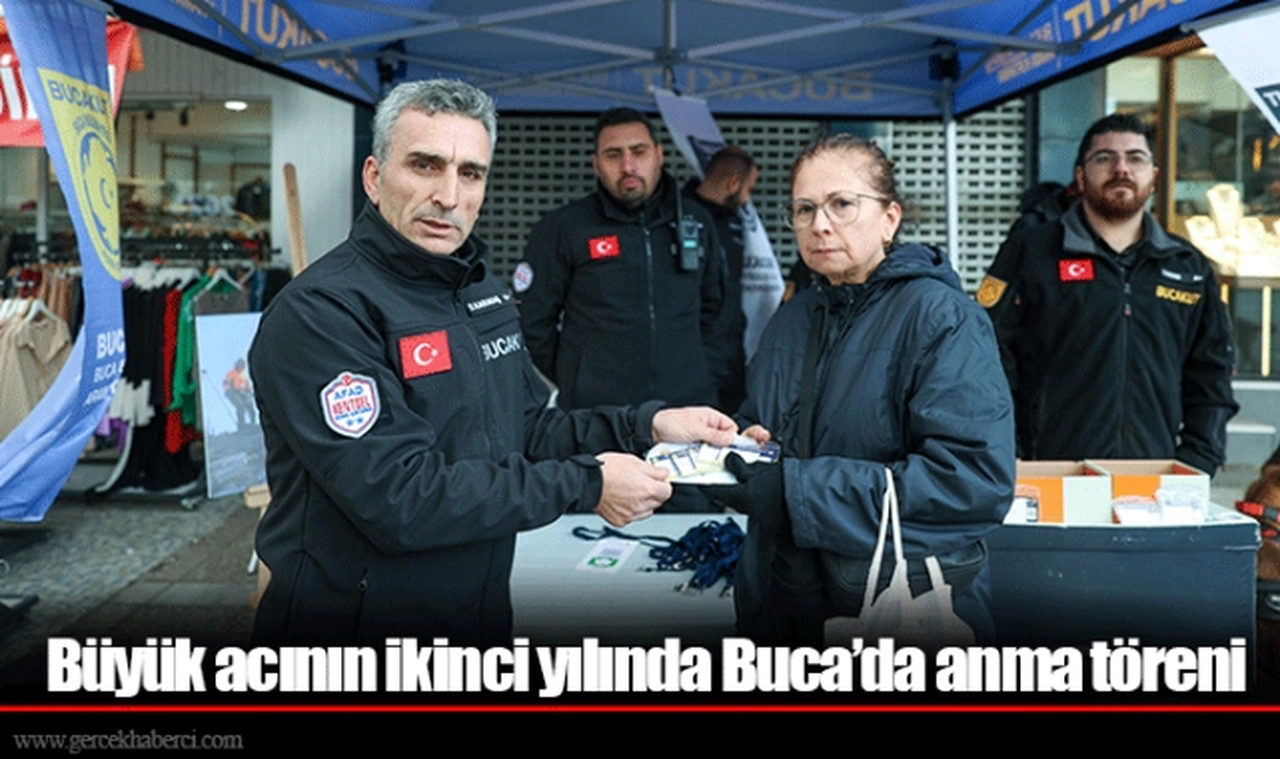 Büyük acının ikinci yılında Buca’da anma töreni