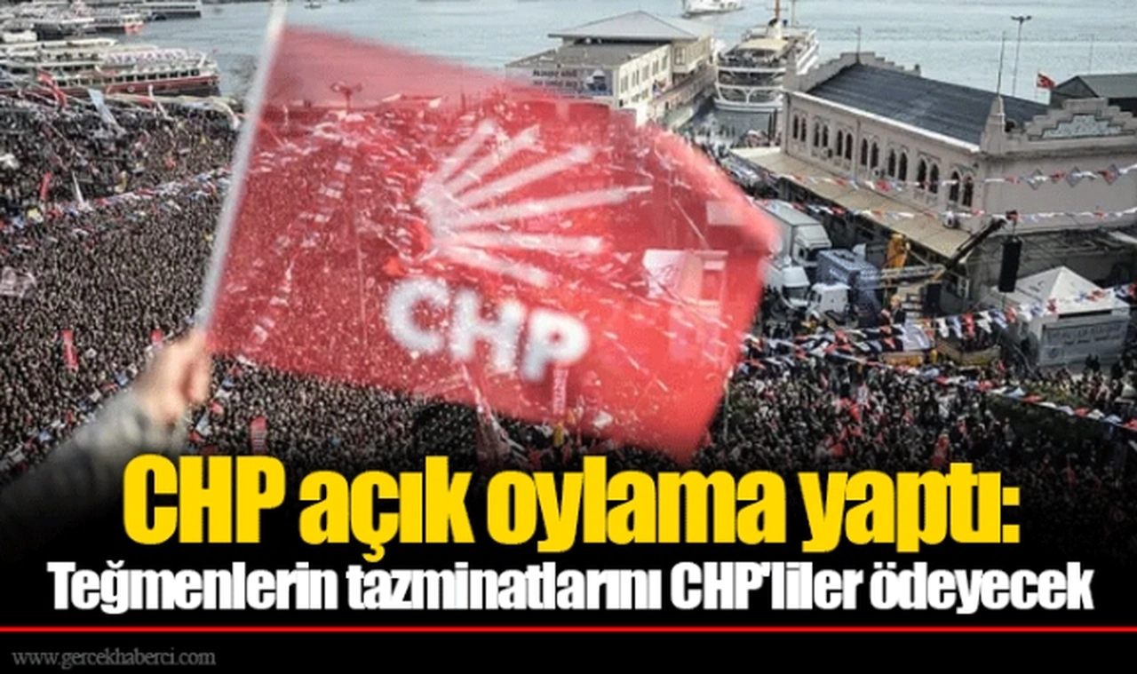 CHP açık oylama yaptı: Teğmenlerin tazminatlarını CHP'liler ödeyecek