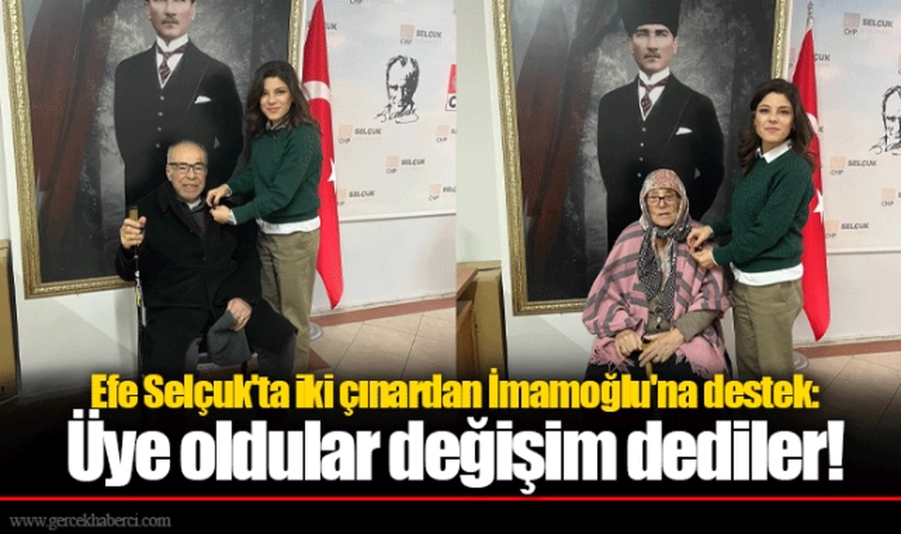 Efes Selçuk’ta İkı̇ Çınardan İmamoğlu’na Destek: Üye Oldular Değı̇şı̇m Dedı̇ler!