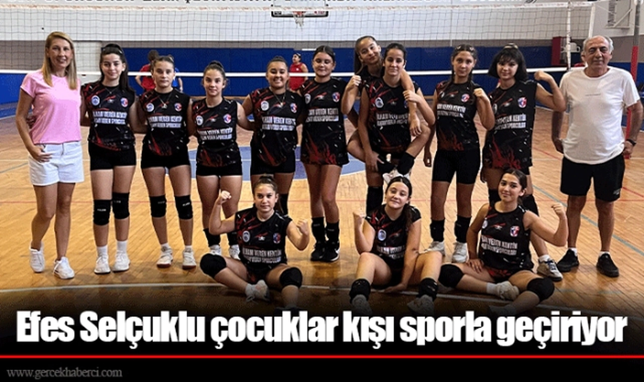 Efes Selçuklu çocuklar kışı sporla geçiriyor