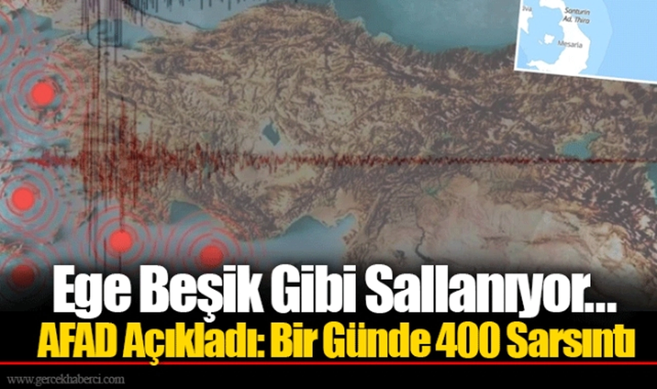 Ege Beşik Gibi Sallanıyor... AFAD Açıkladı: Bir Günde 400 Sarsıntı