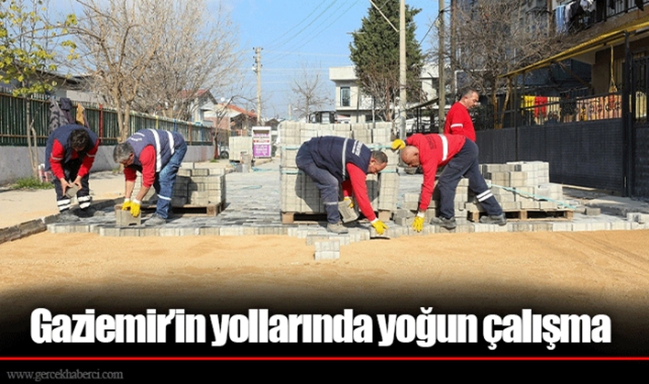 Gaziemir’in yollarında yoğun çalışma