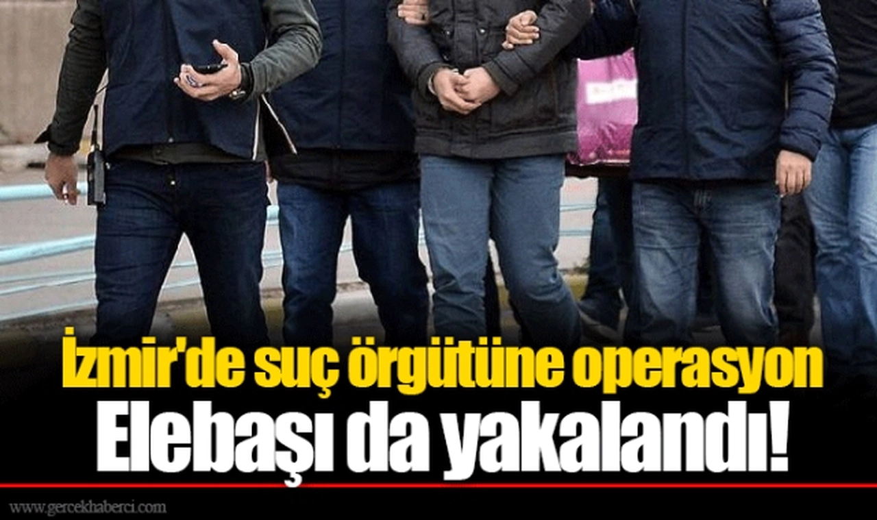 İzmir'de suç örgütüne operasyon Elebaşı da yakalandı!