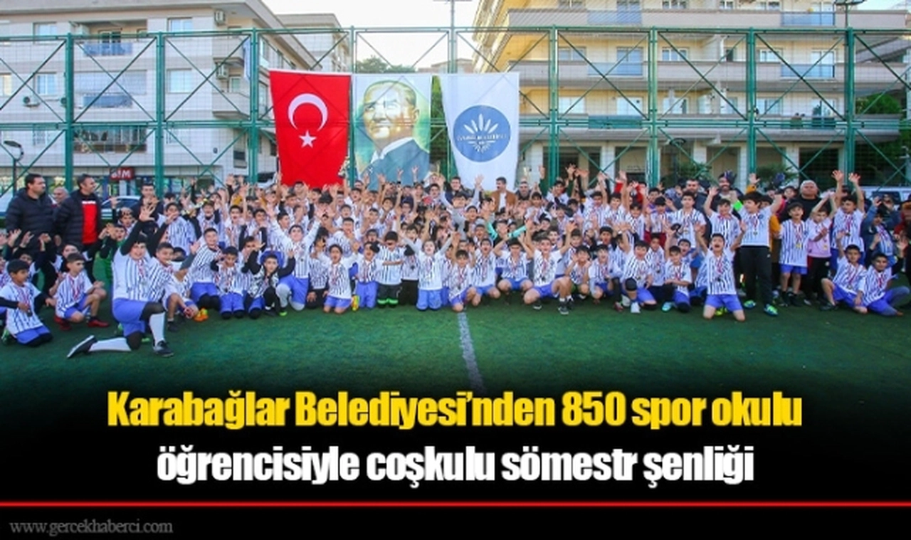 Karabağlar Belediyesi’nden 850 spor okulu öğrencisiyle coşkulu sömestr şenliği