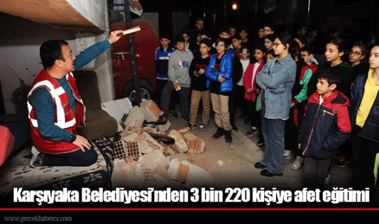 Karşıyaka Belediyesi’nden 3 bin 220 kişiye afet eğitimi