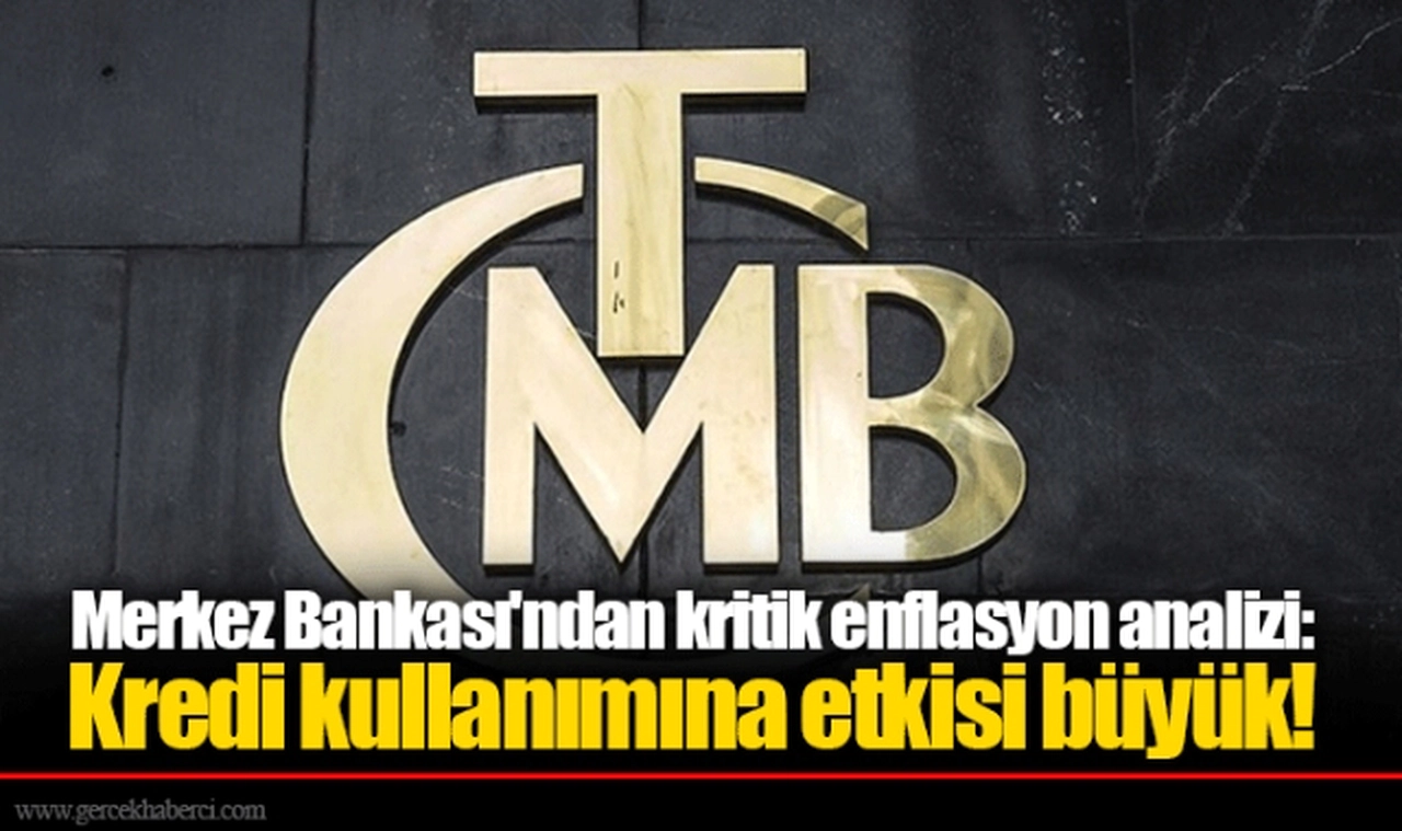 Merkez Bankası'ndan kritik enflasyon analizi: Kredi kullanımına etkisi büyük!