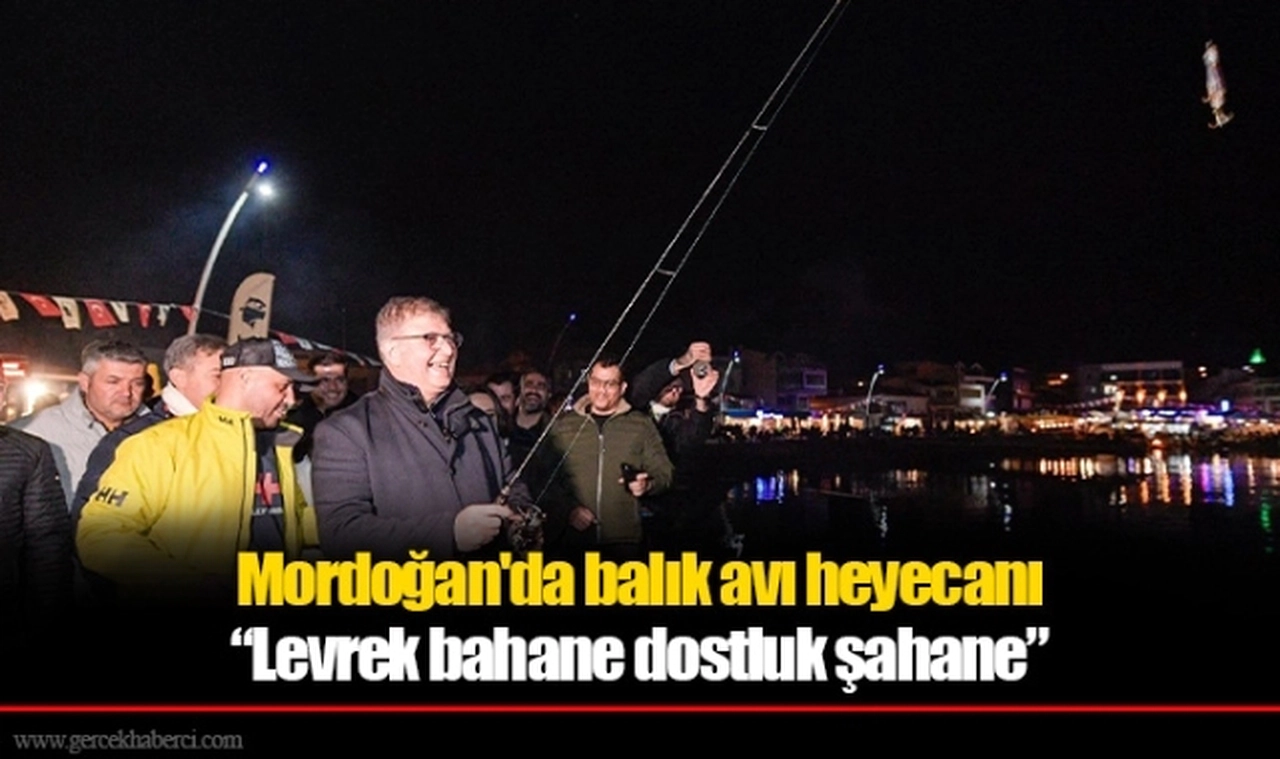 Mordoğan'da balık avı heyecanı