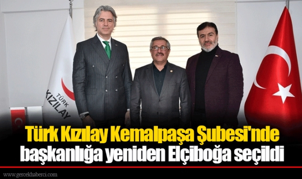 Türk Kızılay Kemalpaşa Şubesi'nde başkanlığa yeniden Elçiboğa seçildi