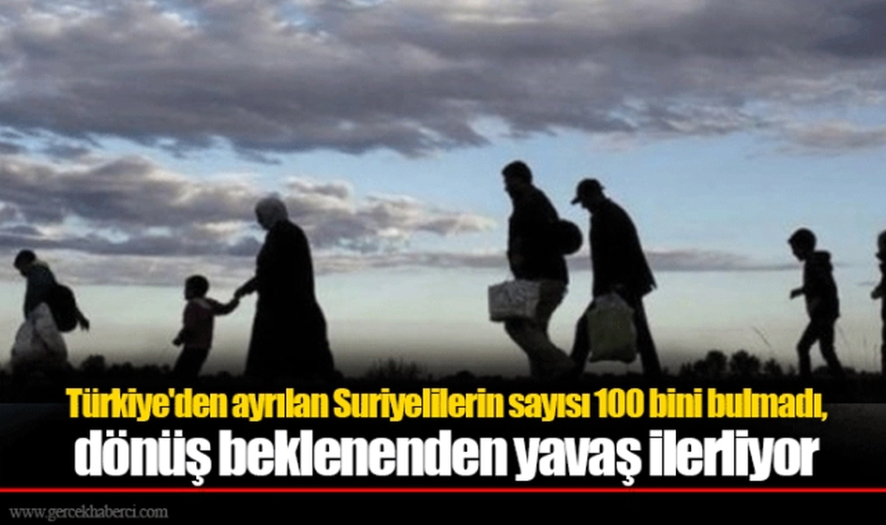 Türkiye'den ayrılan Suriyelilerin sayısı 100 bini bulmadı, dönüş beklenenden yavaş ilerliyor