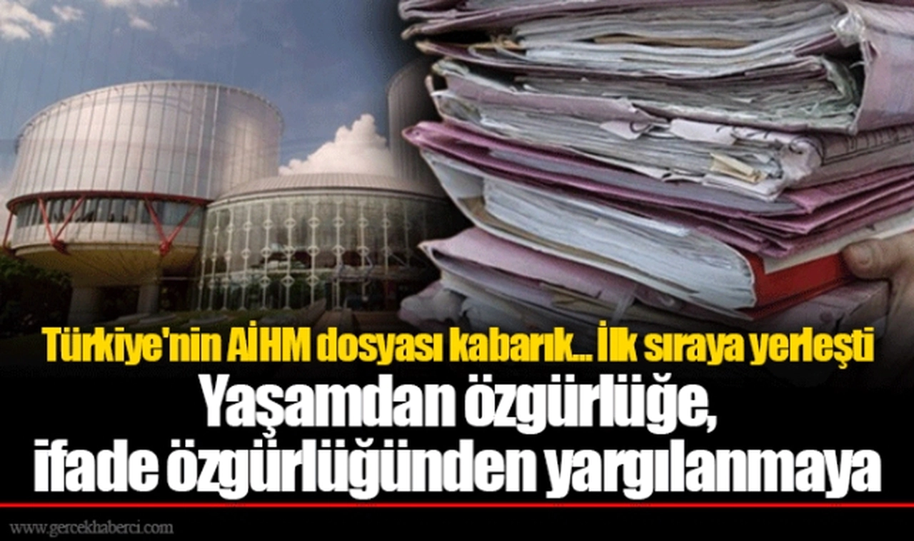 Türkiye'nin AİHM dosyası kabarık... İlk sıraya yerleşti Yaşamdan özgürlüğe, ifade özgürlüğünden yargılanmaya