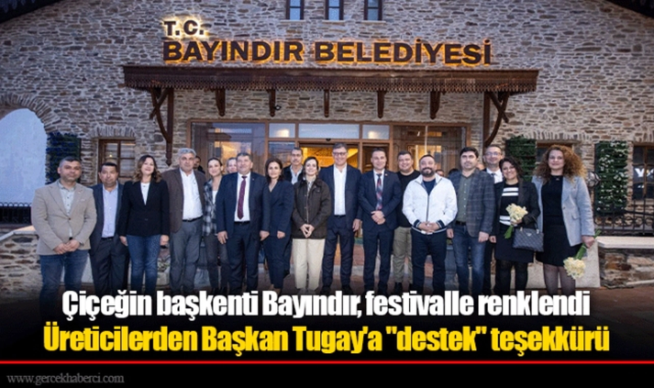 Üreticilerden Başkan Tugay'a "destek" teşekkürü