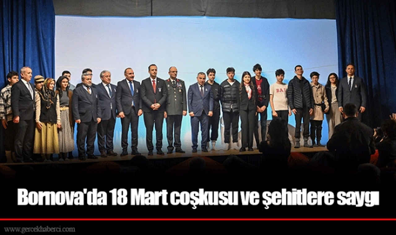 Bornova'da 18 Mart coşkusu ve şehitlere saygı