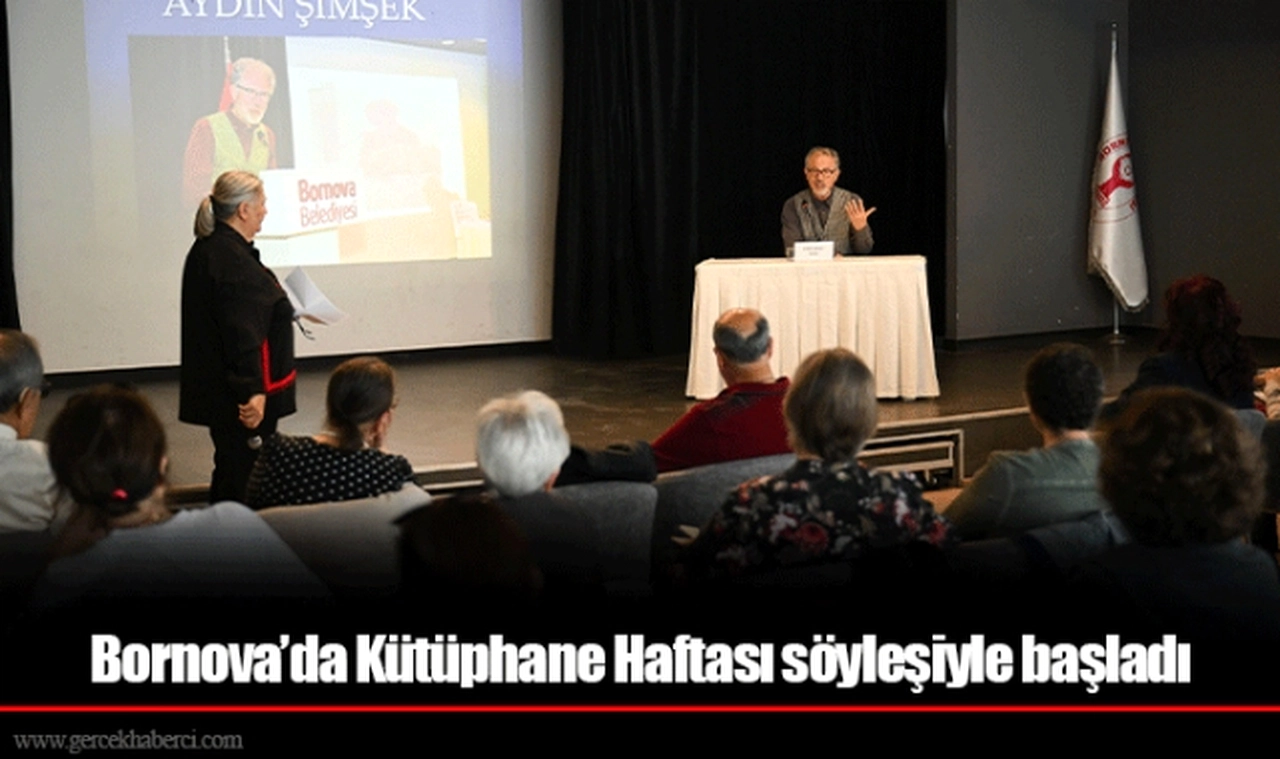 Bornova’da Kütüphane Haftası söyleşiyle başladı