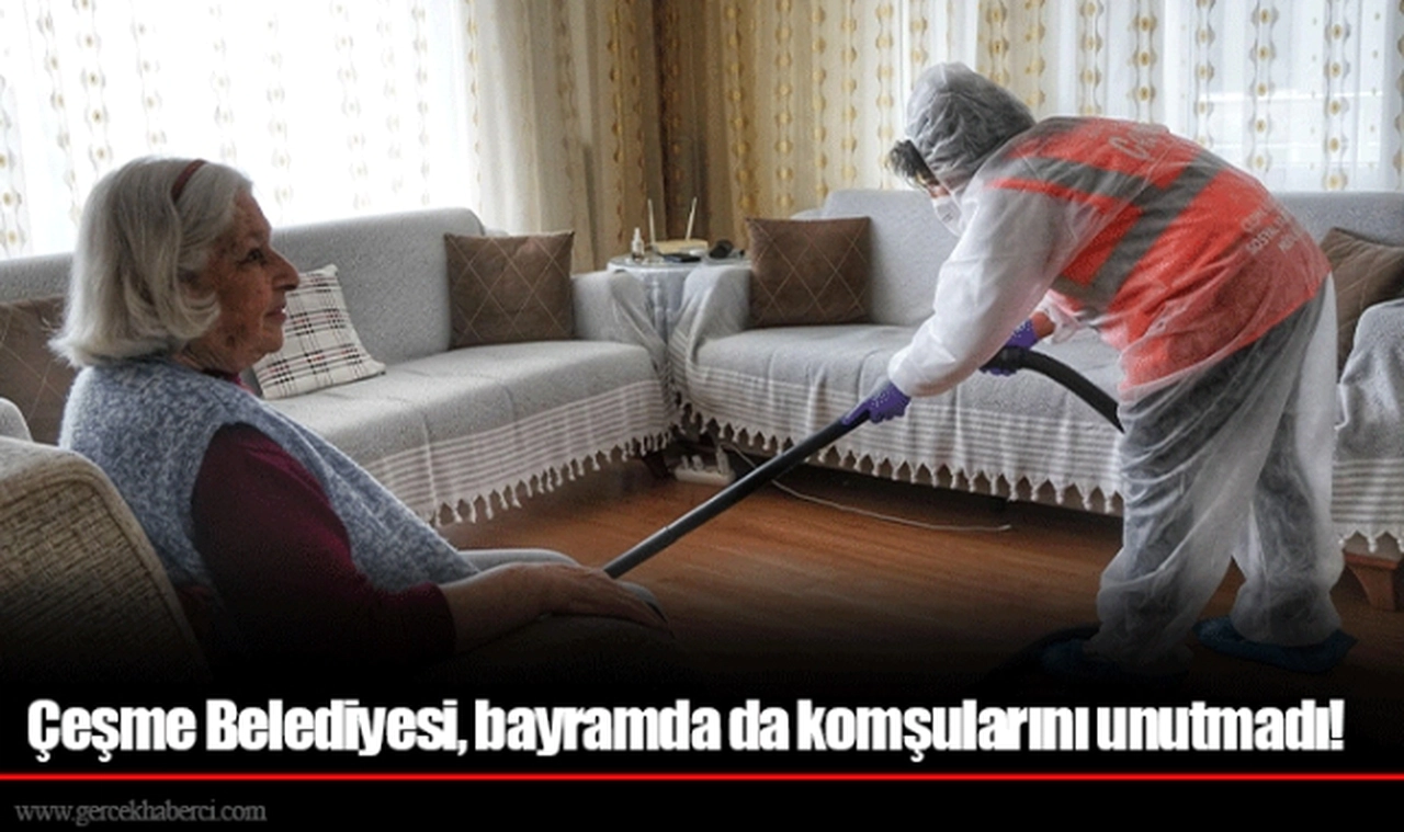 Çeşme Belediyesi, bayramda da komşularını unutmadı!