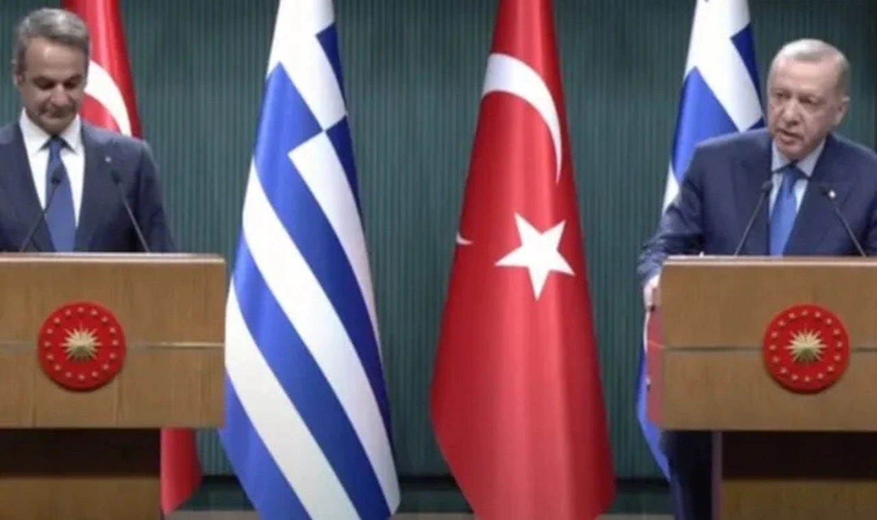 Cumhurbaşkanı Erdoğan'dan, Yunanistan Başbakanı Miçotakis ile görüşme