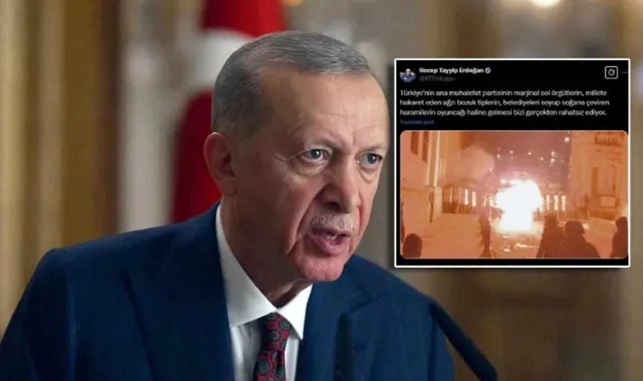 Erdoğan'ın 'eylem' tepkisindeki video Türkiye'de çekilmemiş!